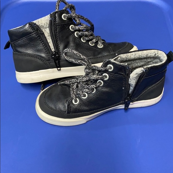 Black Leather Hi-Tops Sz11 - Picture 7 of 7